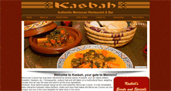 Desktop Screenshot of kasbahmoroccanrestaurant.com